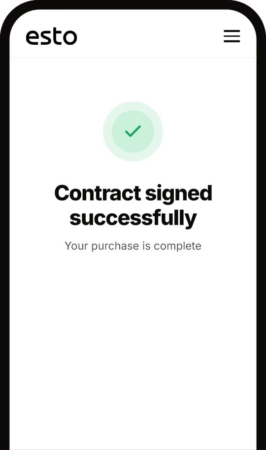 Signing the contract